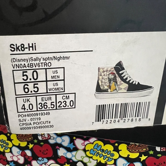 Vans Sk8-Hi Sally Nightmare Before Christmas Rare - Picture 6 of 9